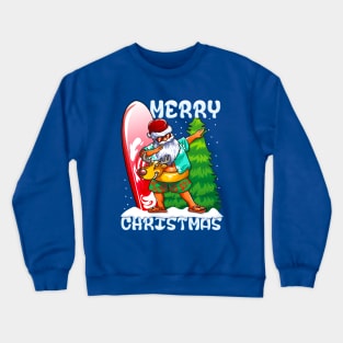 Dabbing Santa Christmas Holiday Crewneck Sweatshirt